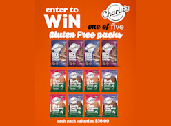 Win 1 of 5 Charlie's Gluten Free Packs