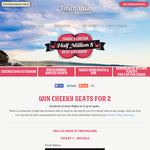 Win Cheeky Seats for two - Tasmania