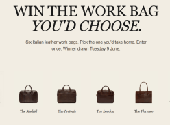 Win your Choice of Leather Work Bag - Republic of Florence