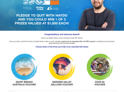 Win Choice of $1000 voucher