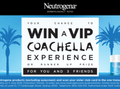 Win a Coachella VIP Experience for You & 3 Friends - Neutrogenia