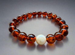 Win a Cognac Glow Amber & Pearl Bracelet