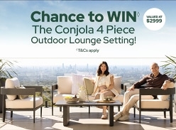 Win a Conjola 4 Piece Outdoor Lounge Setting