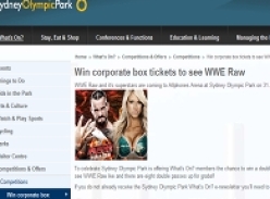 Win corporate box tickets to see WWE Raw
