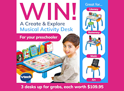 Win 1 of 3 Create & Explore Musical Activity Desks