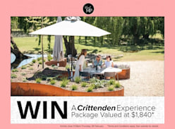 Win the Ultimate Crittenden Experience Package - Mornington Peninsula