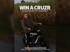 Win a Cruzr Barrel EPAC Electric Bicycle - CRUZR