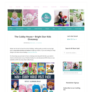 Win Cubby House Prize Pack