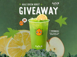 Win 1 of 5 Cup of Kale Green Boost