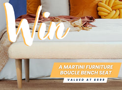 Win a Custom-Made Boucle Bench Seat