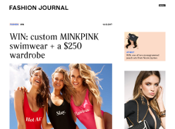 Win custom Mink Pink swimwear + a $250 wardrobe