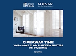 Win $3K Custom Norman Plantation Shutters