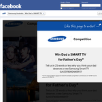 Win dad a Samsung Smart TV for father's day!