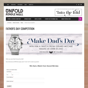 Win Dad a Watch from Gerard McCabe