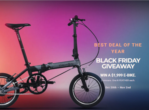 Win 1 of 2 Dahon K-Feather Folding Electric Bicycles - DAHON AU