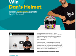 Win Daniel Ricciardos 2020 Formula 1 helmet!