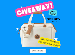 Win Delsey Chatelet Weekender Overnight Bag