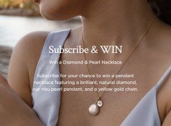 Win a Diamond & Pearl Necklace