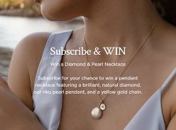 Win a Diamond & Pearl Necklace