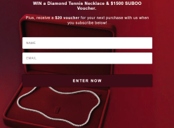 Win a Diamond Tennis Necklace & $1,500 Suboo Voucher - Suboo