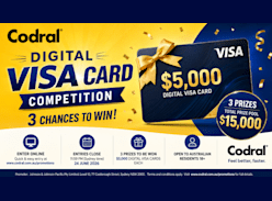 Win 1 of 3 $5K Digital Visa Cards - Codral