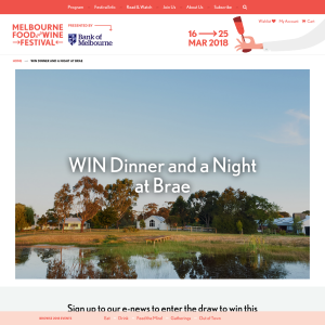 Win dinner for two and a night at Brae