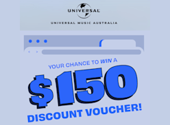Win a $150 Discount Voucher - Universal Music Australia