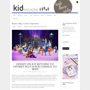 Win Disney On Ice Sydney Ticket