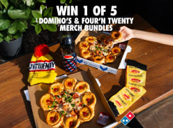 Win 1 of 5 Domino's & Fourntwenty Merch Bundles
