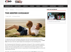 Win Double Movie Tix to The Keeper