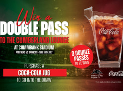 Win a Double Pass to the Cumberland Lounge - Panthers Penrith