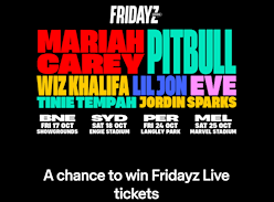 Win 1 of 40 Double Pass Tickets to Fridayz Live