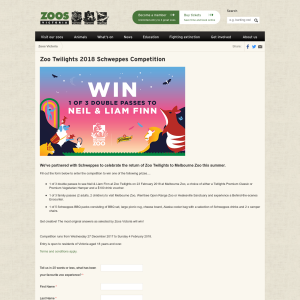 Win double pass to Neil Finn Zoo Twilight, Family pass to Werribee Zoo or BBQ pack