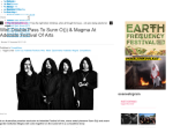 Win double pass to Sunn O))) & Magma At Adelaide Festival Of Arts