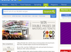 Win double passes and masterclass tickets to Good Food & Wine Show