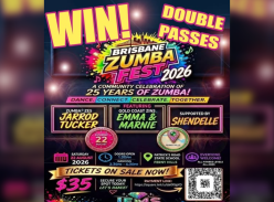 Win 1 of 2 Double Passes to Brisbane Zumba Festival - South East Queensland Community