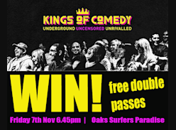 Win 1 of 3 Double Passes to Kings of Comedy Show