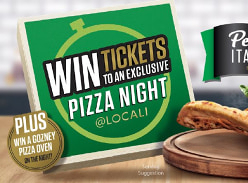 Win 1 of 20 Double Passes to an Exclusive Pizza Night