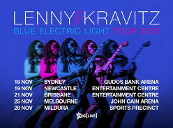 Win 1 of 50 Double Passes to see Lenny Kravitz