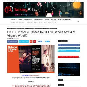 Win double passes to Who's Afraid of Virginia Woolf