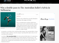 Win Double Tix to The Australian Ballet