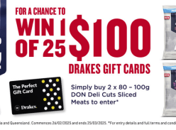 Win 1 of 25 $100 Drakes Gift Cards