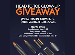 Win a Dyson Airwrap Multi-Styler & a $1K Betts Shoe