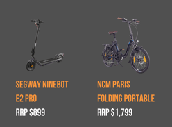 Win an E-Scooter or E-Bike