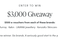 Win 1 of 6 $500 E-Vouchers from 6 Fashion & Beauty Brands - Sontse