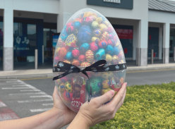 Win a 30cm Easter Egg Shaped Hamper Filled with Easter Chocolate - The Pines Elanora