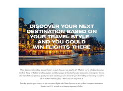 Win Economy Flights to A Qatar Airlines Destination in Europe Plus Stopover in Qatar