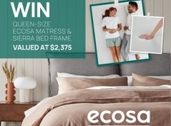 Win an Ecosa Mattress & Sierra Bed Frame