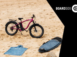 Win Electric Bike, Surfboard, Bike Surf Rack, and Accessories from Boardsox