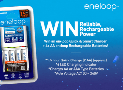 Win 1 of 10 Eneloop Quick & Smart Charger Packs